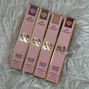 Too Faced Rich & Dazzling Lip Gloss Bundle